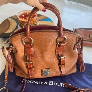 Dooney & Bourke Pebble Grain Bristol Satchel w/ matching accessories